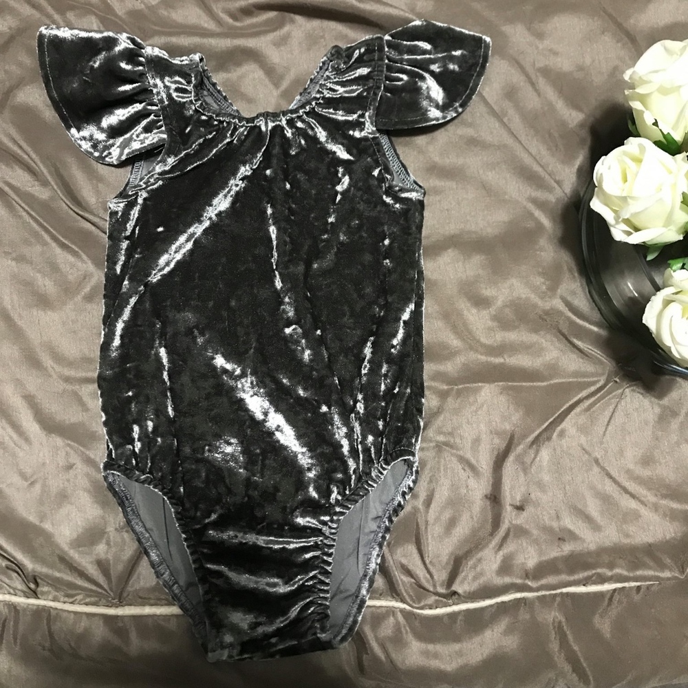 Belle threads  Grey shimmer leotard